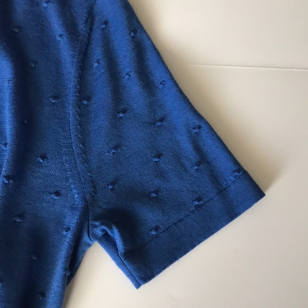 Boss Hugo Boss Open Blue knit top NWT size (S) 4-6 - Picture 9 of 9